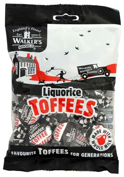 Walkers Nonsuch Liquorice Toffees 150g
